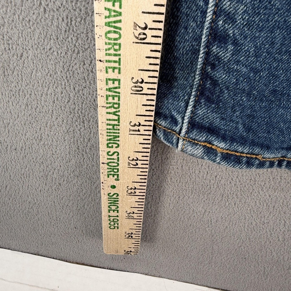 Levis 502 Jeans Mens Selvedge Blue Med Wash Regular Honeycomb Fits 34x31 - Picture 4 of 16